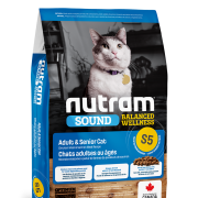 Nutram Sound S5雞肉、三文魚及扁碗成貓配方1.13kg