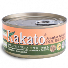 Kakato卡格 三文魚及吞拿魚 Salmon with Tuna 170g (貓狗共用)
