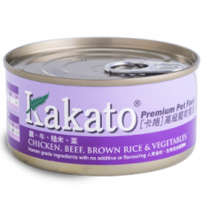 Kakato卡格 雞肉及牛肉及糙米及蔬菜 Chicken, Beef, Brown Rice with Vegetables 170g (貓狗共用)