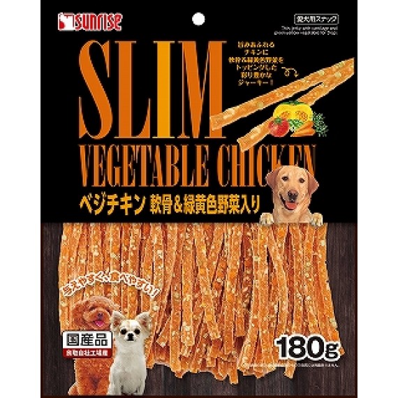SUNRISE 日本雞肉軟骨綠黃蔬菜條 180g