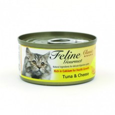 Feline Gourmet Classic 貓罐頭 化毛球 吞拿魚加芝士 80g