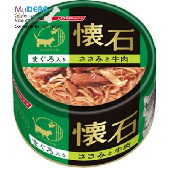 懷石 NP-K21 啫喱-吞拿魚+雞柳+牛肉貓罐頭 80g
