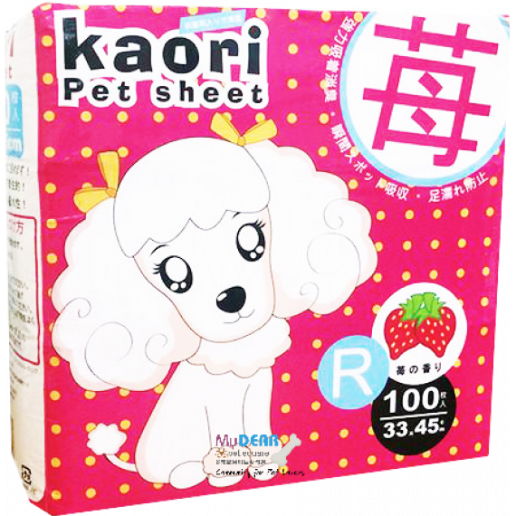 Kaori pet sheets 士多啤梨味尿片 30x45cm 100片(R)
