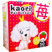 Kaori pet sheets 士多啤梨味尿片 45x60cm 50片(W)