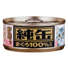 Aixia 純缶 -吞拿魚三文魚貓罐(粉紅色)70g
