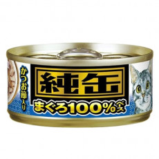 Aixia 純缶 - 吞拿魚,鰹魚 貓罐頭(藍色)70g